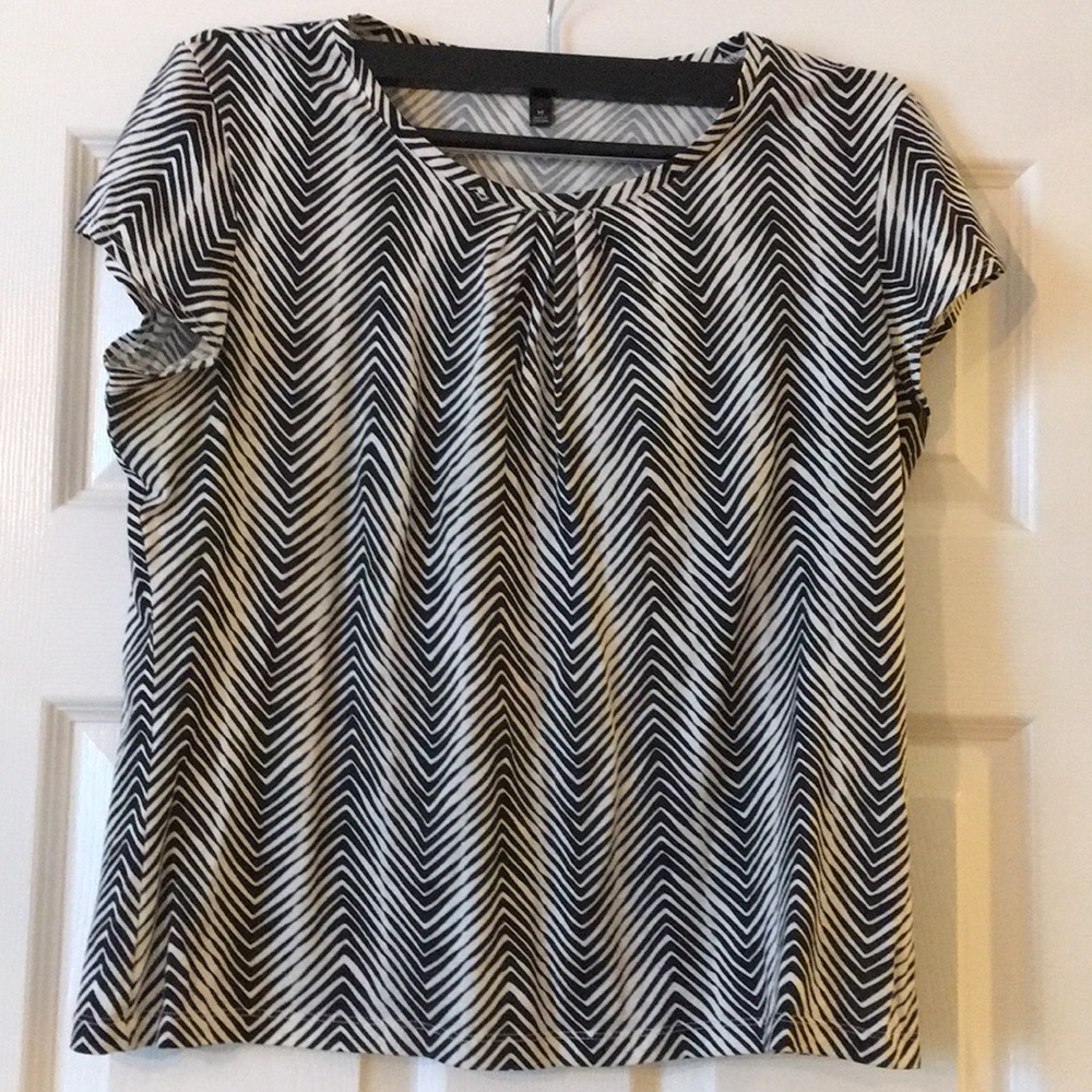 Talbots zebra print t-shirt